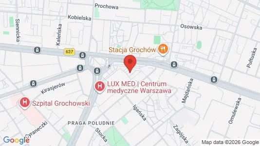 Apartments for rent i Warszawa Wawer - kort over placeringen