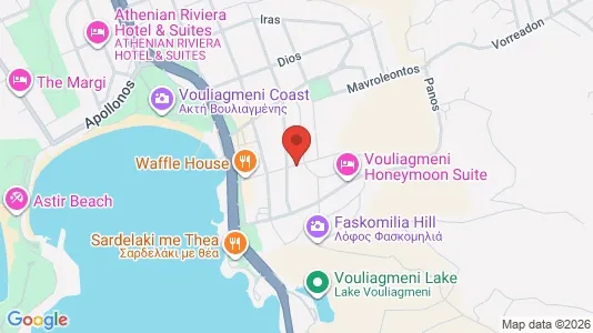 Apartments for rent i Vari-Voula-Vouliagmeni - kort over placeringen