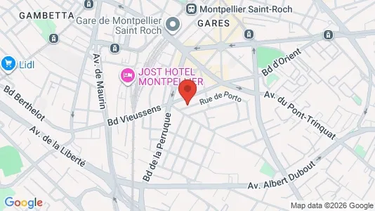 Apartments for rent i Montpellier - kort over placeringen