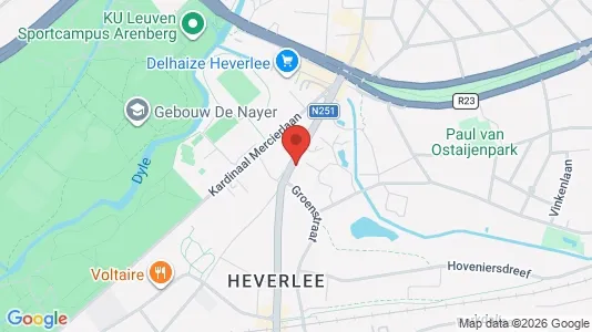 Apartments for rent i Leuven - kort over placeringen