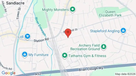 Apartments for rent i Nottingham - Nottinghamshire - kort over placeringen