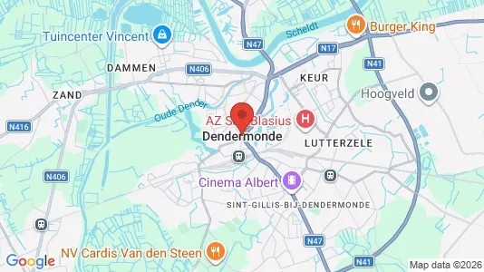Apartments for rent i Dendermonde - kort over placeringen