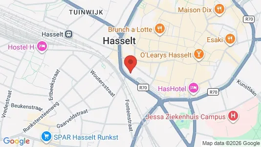Apartments for rent i Hasselt - kort over placeringen