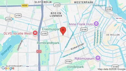 Apartments for rent i Amsterdam De Baarsjes - kort over placeringen