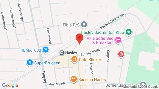 Apartments for rent i Haslev - kort over placeringen