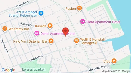 Apartments for rent i Copenhagen S - kort over placeringen