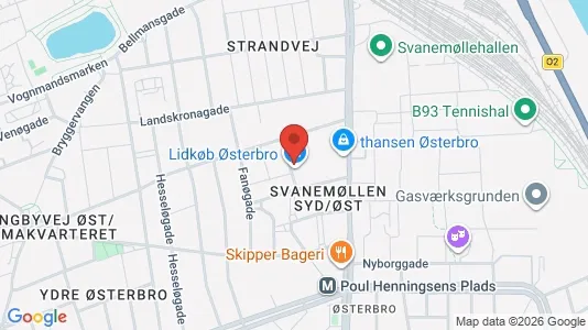 Apartments for rent i Østerbro - kort over placeringen