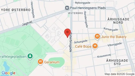 Apartments for rent i Østerbro - kort over placeringen