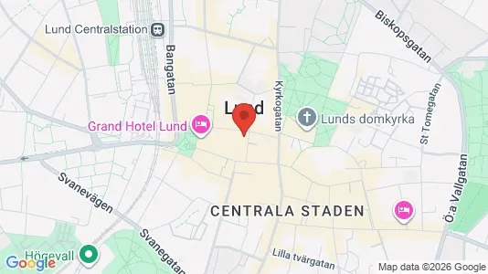 Apartments for rent i Lund - kort over placeringen