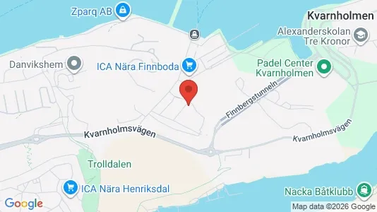 Apartments for rent i Nacka - kort over placeringen