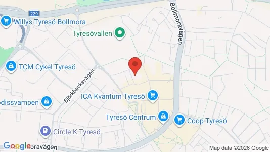 Apartments for rent i Tyresö - kort over placeringen
