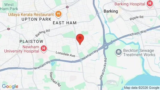 Houses for rent i London E6 - kort over placeringen