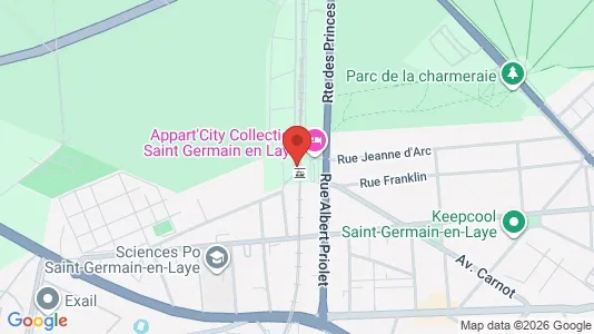 Apartments for rent i Saint-Germain-en-Laye - kort over placeringen