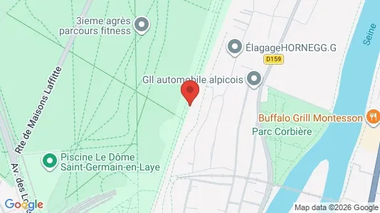 Apartments for rent i Saint-Germain-en-Laye - kort over placeringen