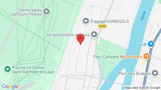 Apartments for rent i Saint-Germain-en-Laye - kort over placeringen