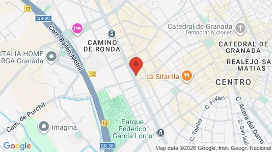 Rooms for rent i Granada - kort over placeringen