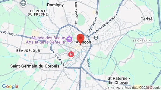 Houses for rent i Alençon - kort over placeringen
