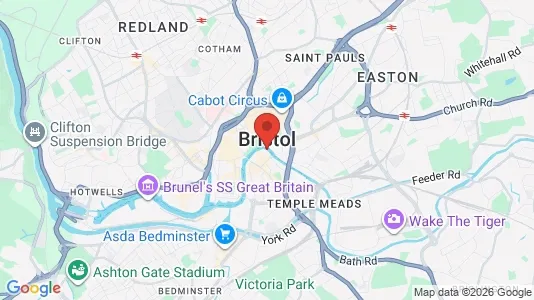 Apartments for rent i Bristol - Avon - kort over placeringen