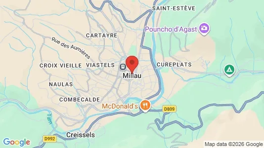 Houses for rent i Millau - kort over placeringen