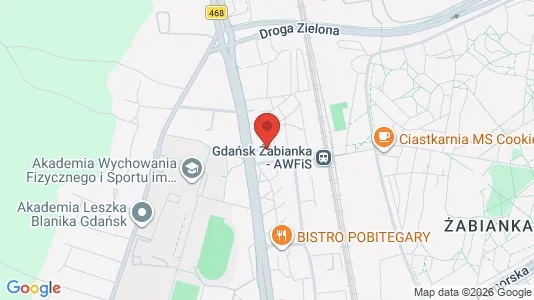Rooms for rent i Gdańsk - kort over placeringen