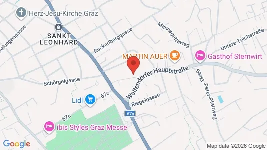Apartments for rent i Eggersdorf bei Graz - kort over placeringen