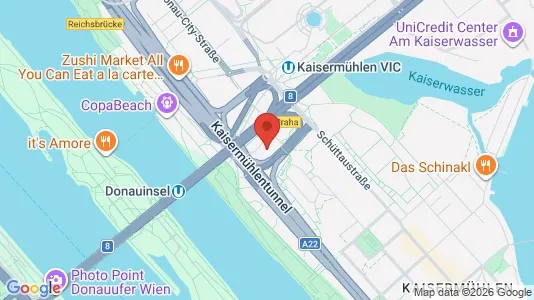 Apartments for rent i Vienna Donaustadt - kort over placeringen