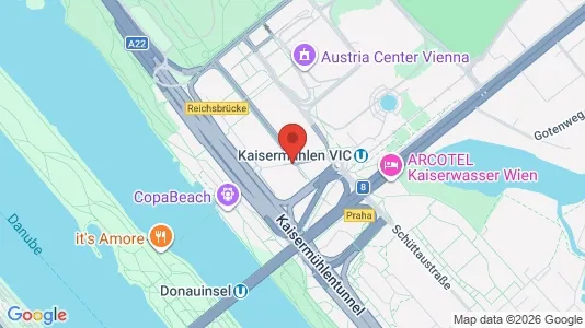Apartments for rent i Vienna Donaustadt - kort over placeringen