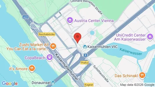 Apartments for rent i Vienna Donaustadt - kort over placeringen