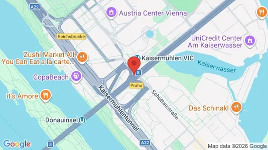Apartments for rent i Vienna Donaustadt - kort over placeringen