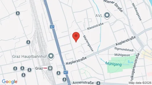 Apartments for rent i Graz - kort over placeringen
