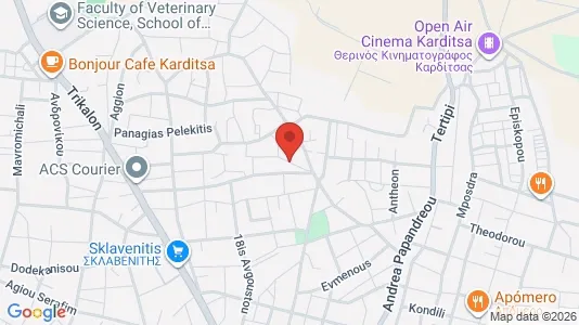 Apartments for rent i Agrafa - kort over placeringen