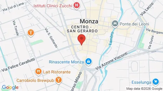 Apartments for rent i Monza - kort over placeringen