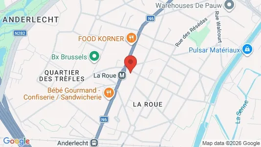 Apartments for rent i Brussels Anderlecht - kort over placeringen