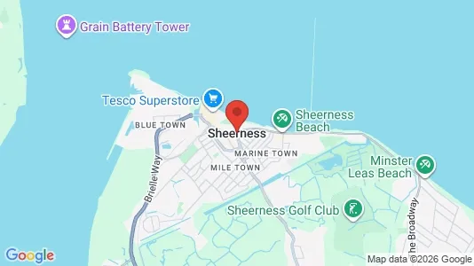 Apartments for rent i Sheerness - Kent - kort over placeringen