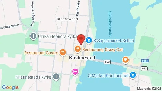 Apartments for rent i Kristiinankaupunki - kort over placeringen
