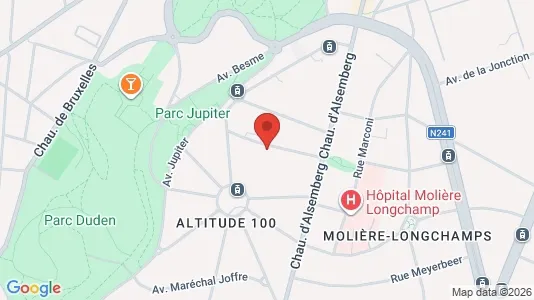 Apartments for rent i Brussels Vorst - kort over placeringen