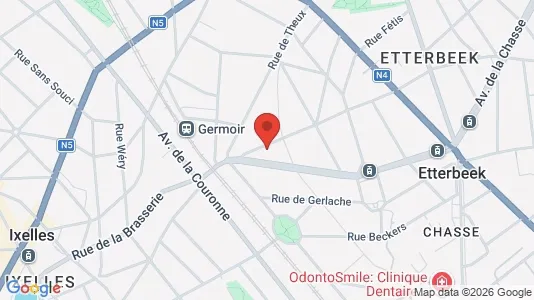 Apartments for rent i Brussels Etterbeek - kort over placeringen
