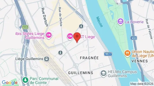 Apartments for rent i Luik - kort over placeringen