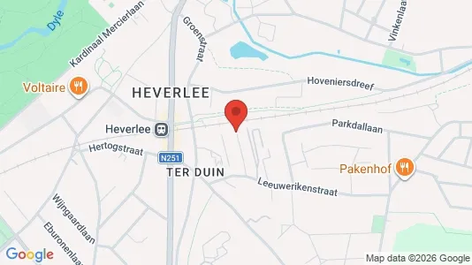 Apartments for rent i Leuven - kort over placeringen