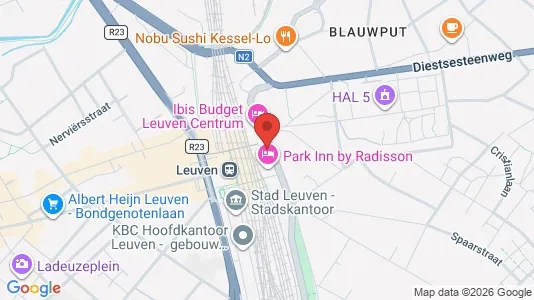 Apartments for rent i Leuven - kort over placeringen