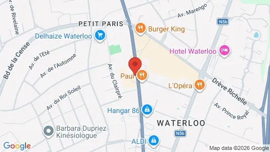 Apartments for rent i Waterloo - kort over placeringen