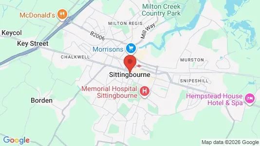 Apartments for rent i Sittingbourne - Kent - kort over placeringen