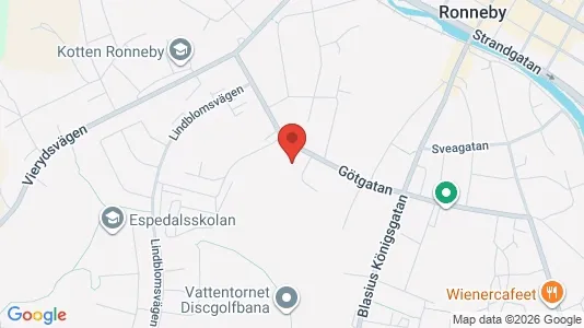 Apartments for rent i Ronneby - kort over placeringen