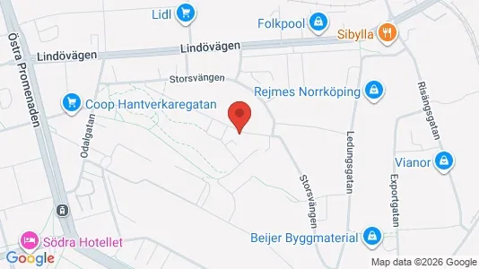 Apartments for rent i Norrköping - kort over placeringen