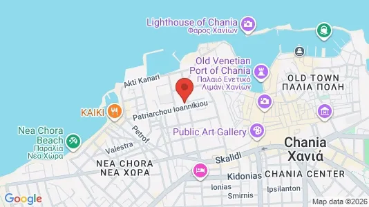 Apartments for rent i Chania - kort over placeringen