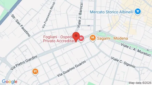 Rooms for rent i Modena - kort over placeringen