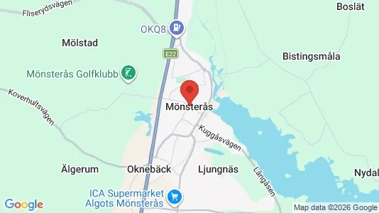 Apartments for rent i Mönsterås - kort over placeringen
