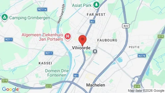 Houses for rent i Vilvoorde - kort over placeringen