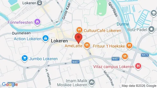 Apartments for rent i Lokeren - kort over placeringen