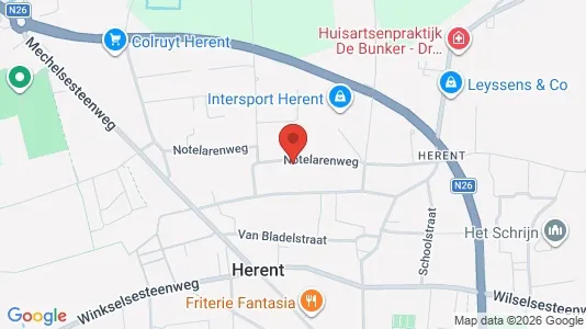 Apartments for rent i Herent - kort over placeringen